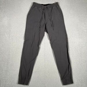 Lululemon Pants Mens Medium Gray ABC Jogger Canvas Workout Logo Drawstring Gym
